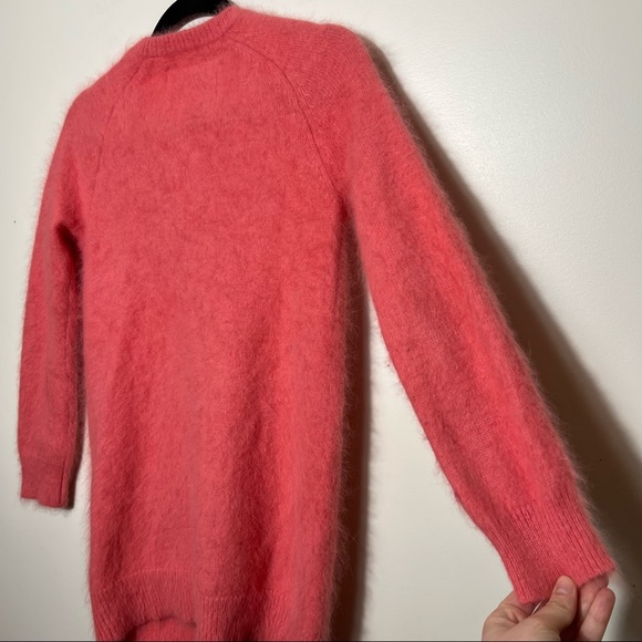 JACK WILLS Knitwear Pink Angora Blend Cardigan Sweater - Picture 5 of 11